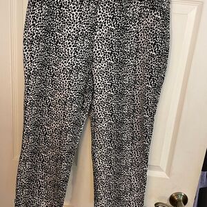 Leopard Print Ankle Pants
